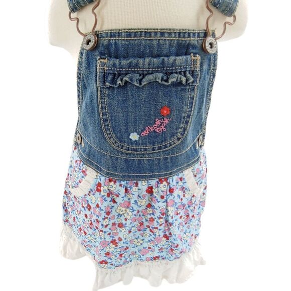 Oshkosh B'gosh cotton classic Vestbak w/ deep eyelet ruffle & pockets 24 months - Picture 6 of 10